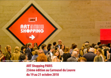 Exposition Art shopping Carrousel du Louvre Octobre 2018 Paris (France)