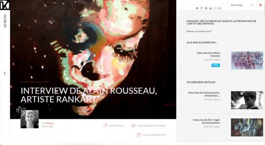 2015年阿兰.卢梭获法国“in My Rank art” 竞赛一等奖访谈录
