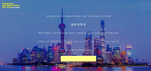 Participation avec GAA à la Shanghai International Art fair à Shanghai (Chine) du 19 au 22 novembre 2020