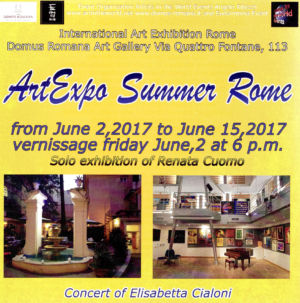 Brochure "Art expo summer" Rome  Italie 2017