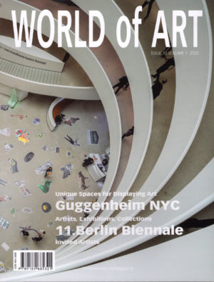 Publication in the magazine World of art Guggenheim 10 volume 1 - 2020
