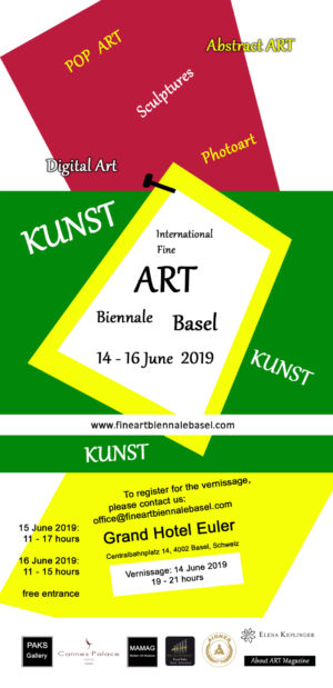 Participation à l'Exposition Art Basel  juin 2019 (Suisse)