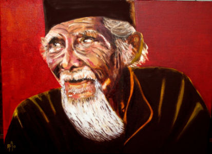 Le vieux sage (the old wise) 40x50 cm oil on  canvas
