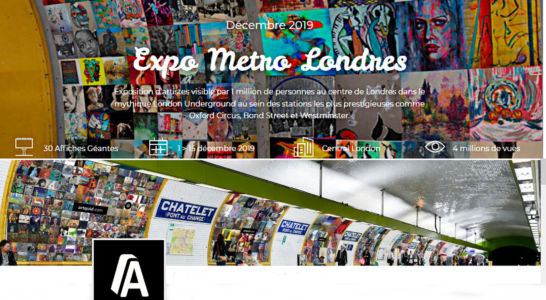 Participation at LONDON METRO exhibition from 1st to 15th December 2019 in London (GB)